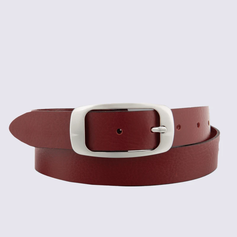 Ceinture Bernd Götz, Ceinture Classique En Cuir Cerise
