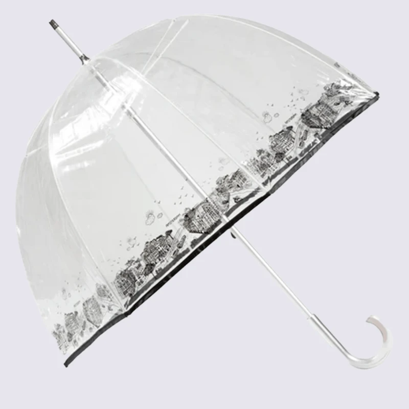 Parapluie Cloche Isotoner, Parapluie Cloche Transparent Femme Pvc/amsterdam