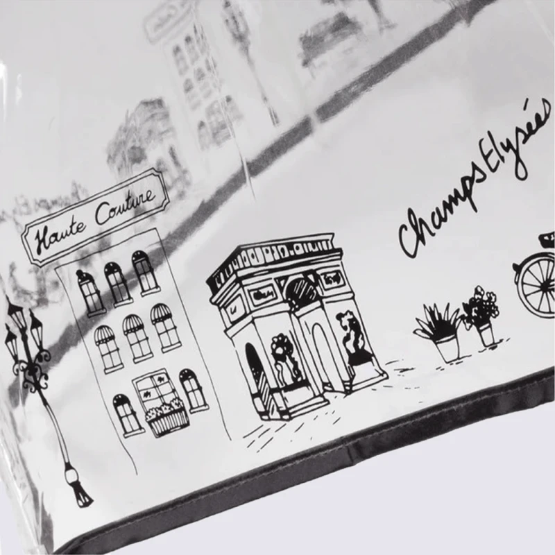 Parapluie Cloche Isotoner, Parapluie Cloche Transparent Femme Pvc/mon Paris – Image 3