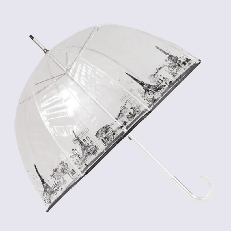 Parapluie Cloche Isotoner, Parapluie Cloche Transparent Femme Pvc/mon Paris