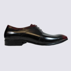 Derbies Kdopa, Derbies Tendances Homme En Cuir Noir Et Rouge