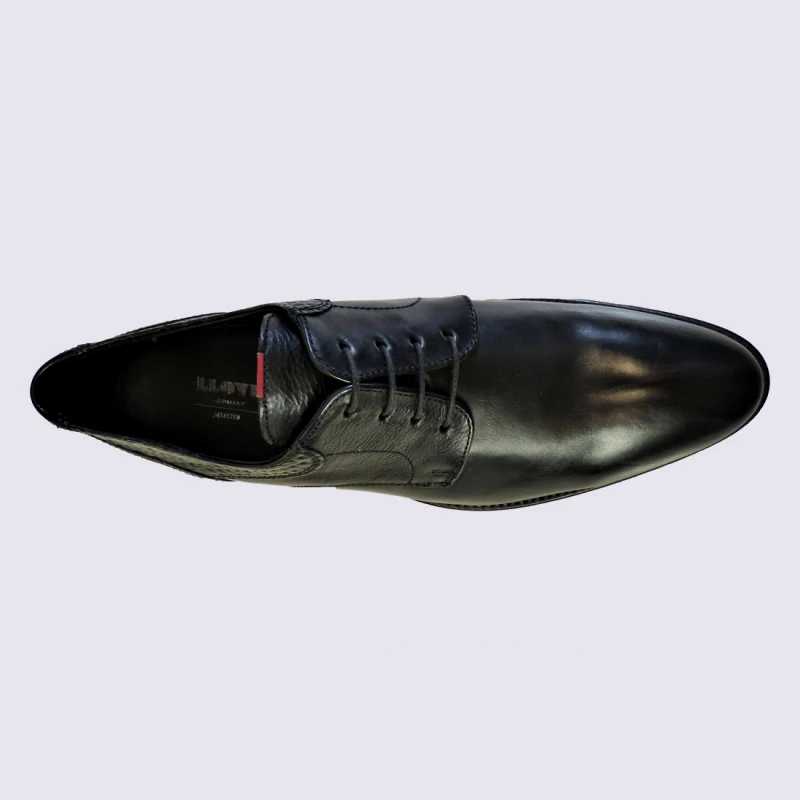 Derbies Lloyd, Derbis élégantes Semelle Rouge Homme En Cuir Noir – Image 3