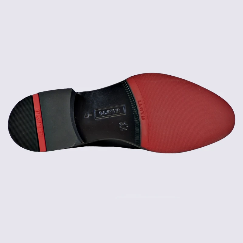 Derbies Lloyd, Derbis élégantes Semelle Rouge Homme En Cuir Noir – Image 4