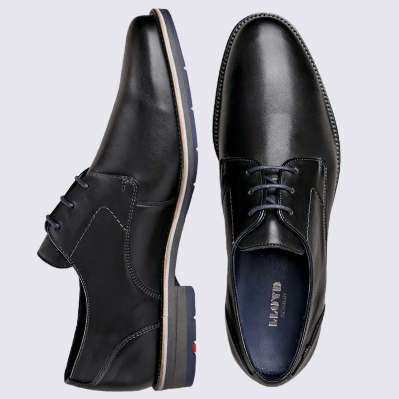 Derby Homme Lloyd, Derby élégant Homme En Cuir Noir – Image 3