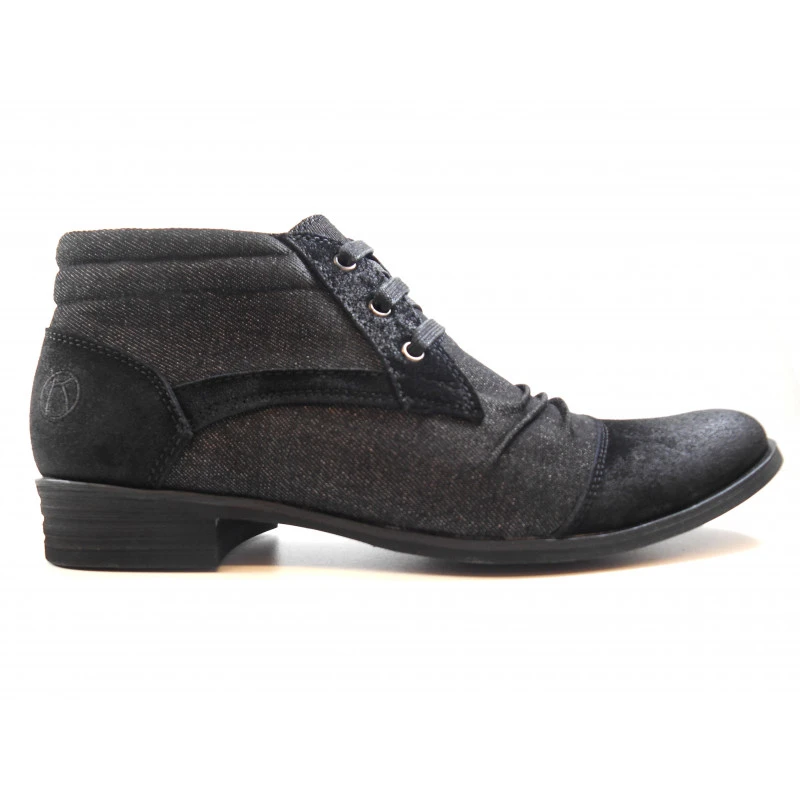 Derby Homme Montante Tendance à Lacets Noir – Image 2