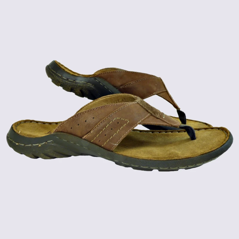 Entre-doigts Josef Seibel, Entre-doigts Homme En Cuir Noisette – Image 2