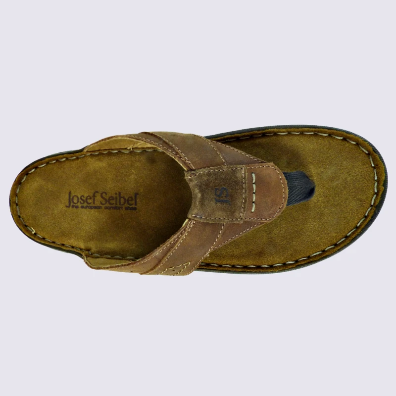 Entre-doigts Josef Seibel, Entre-doigts Homme En Cuir Noisette – Image 3