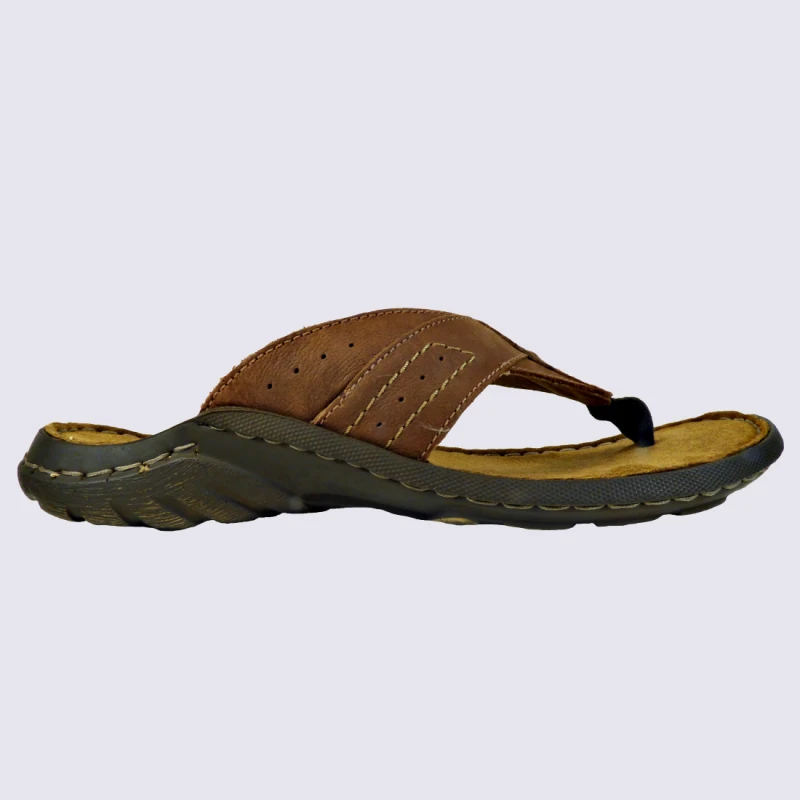 Entre-doigts Josef Seibel, Entre-doigts Homme En Cuir Noisette