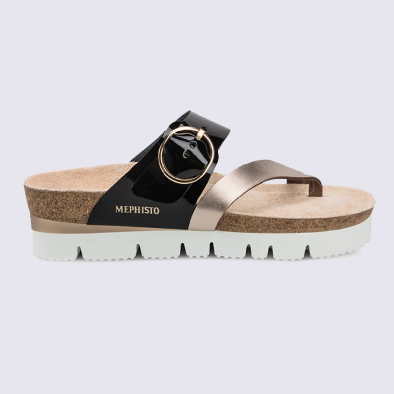 Entre Doigts Pour Femme Mephisto En Cuir Platine