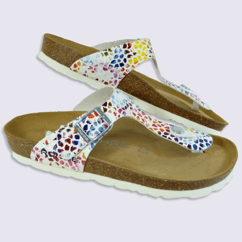 Entre Doigts Rohde, Entre Doigts Femme En Cuir Blanc – Image 2