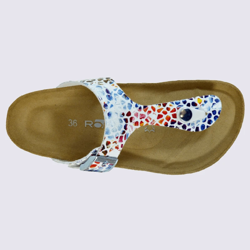 Entre Doigts Rohde, Entre Doigts Femme En Cuir Blanc – Image 3