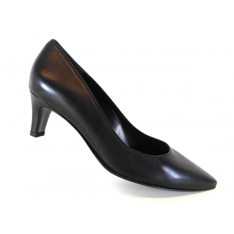 Escarpin En Cuir Noir Femme Ă Bout Pointu K&S