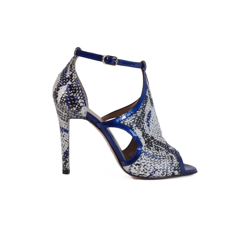 Escarpin Moda Di Fausto En Cuir Bleu – Image 2