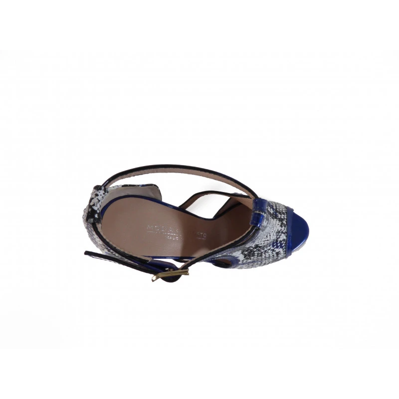 Escarpin Moda Di Fausto En Cuir Bleu – Image 3