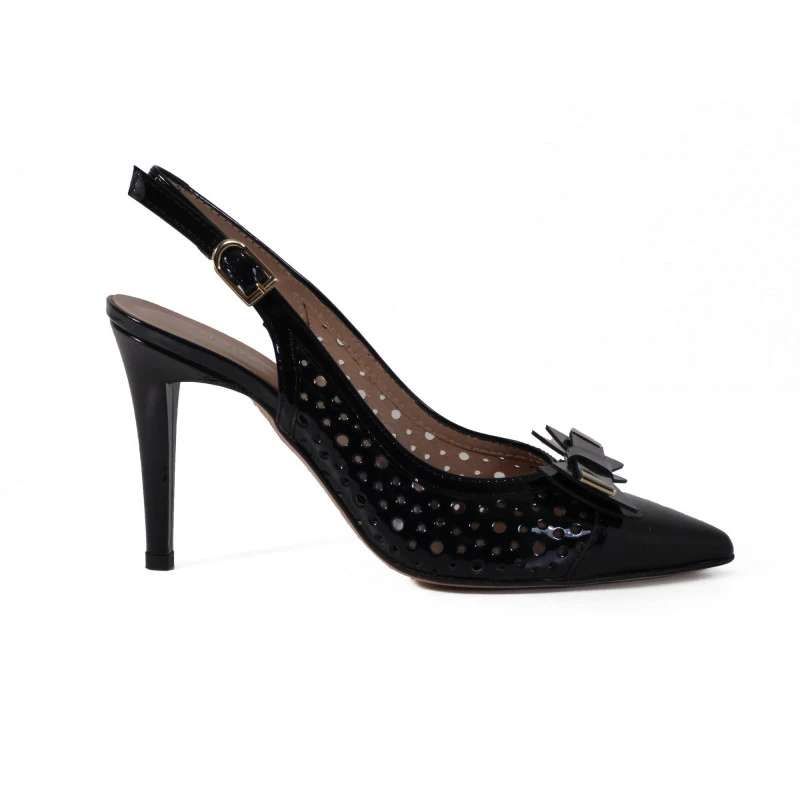 Escarpin Moda Di Fausto En Cuir Marine – Image 2