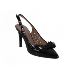 Escarpin Moda Di Fausto En Cuir Marine