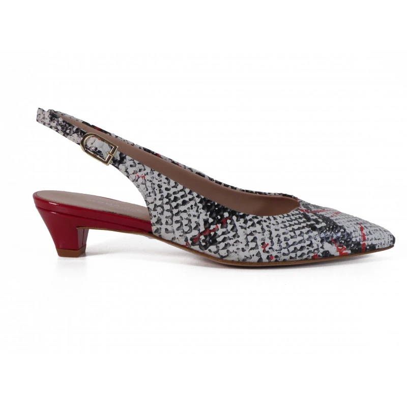 Escarpin Moda Di Fausto En Cuir Rouge – Image 2