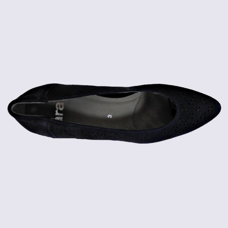 Escarpins Ara, Escarpins Perforés Femme En Cuir Bleu – Image 2