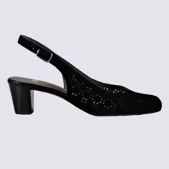 Escarpins Ara, Escarpins Perforés Femme En Cuir Noir