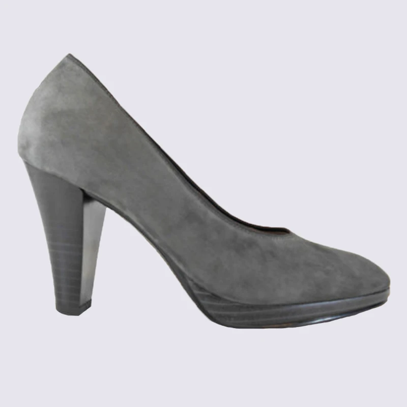 Escarpins Ara, Escarpins Tendances Femme En Cuir Nubuck Gris