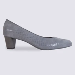 Escarpins Ara Gris à Pois Argenté Tendance Et Confort