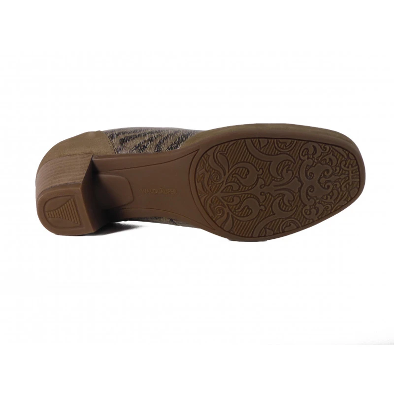 Escarpins Confort En Cuir Waldlaufer Taupe – Image 4