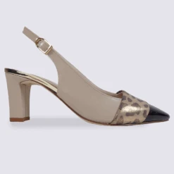 Escarpins En Cuir Moda Di Fausto Motif Léopard