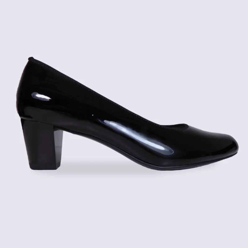 Escarpins Femme Ara En Cuir Vernis Noir Tendance
