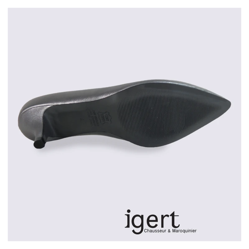 Escarpins K&S En Cuir Argenté Tendance – Image 4