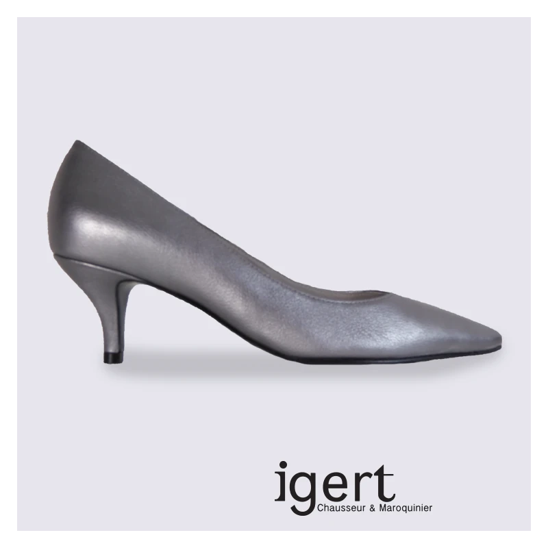 Escarpins K&S En Cuir Argenté Tendance