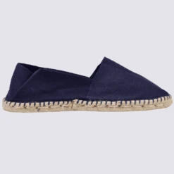 Espadrilles Made In France, Espadrilles En Toile De Coton Bleu Marine