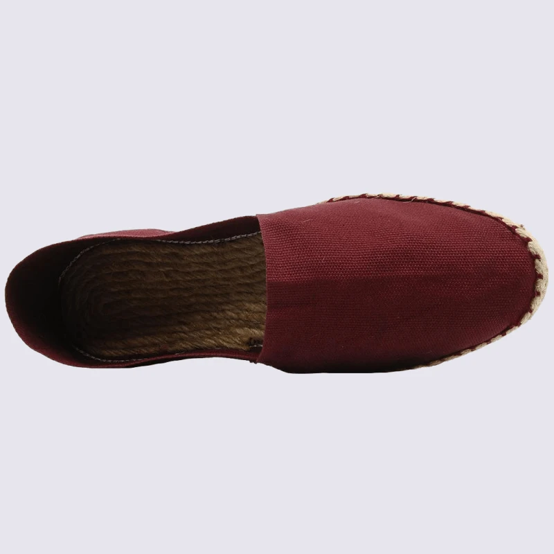 Espadrilles Made In France, Espadrilles En Toile De Coton Bordeaux – Image 3