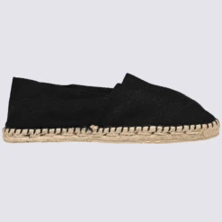 Espadrilles Made In France, Espadrilles En Toile De Coton Noir