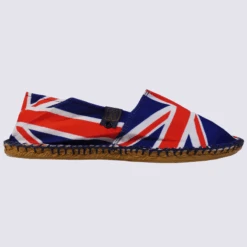 Espadrilles Made In France, Espadrilles En Toile De Coton Union Jack