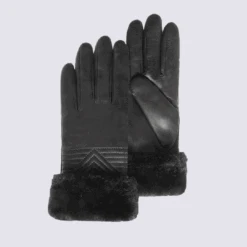 Gants Femme En Cuir Avec Fausse Fourrure Isotoner Compatibles écrans Tactiles