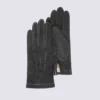 Gants Isotoner, Gants Noirs Isotoner En Cuir De Chèvre Velour Femme Noir