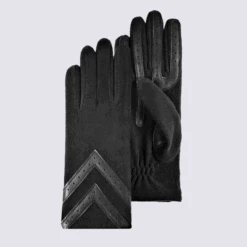 Gants Isotoner, Gants Tactiles Femme En Polaire Recyclée Noir