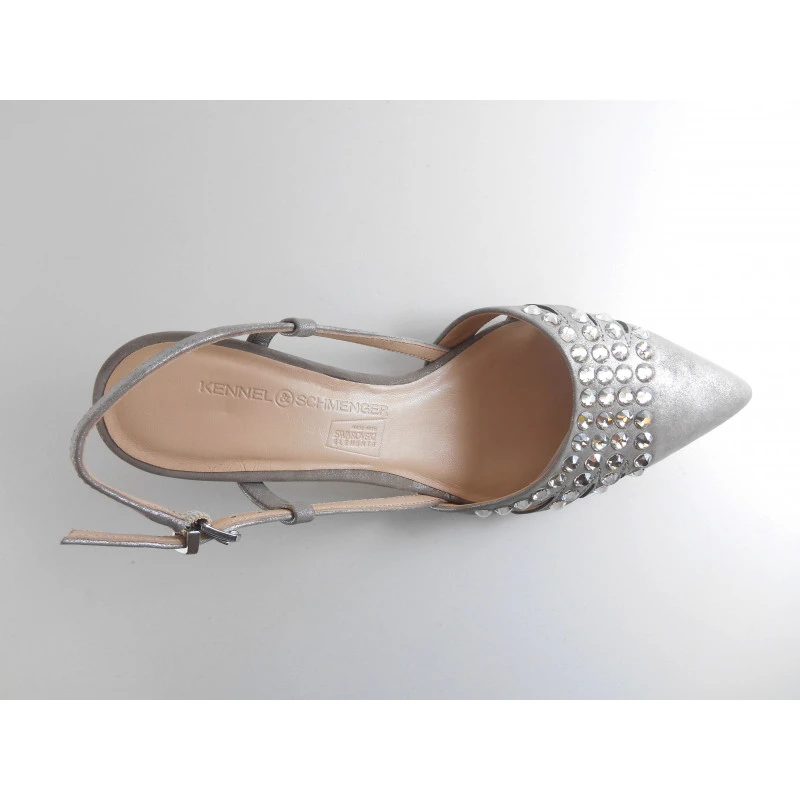 K&S Nu Pied 91 45530 Taupe Argent Bout Pointu – Image 2