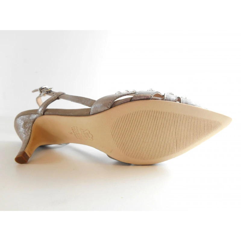 K&S Nu Pied 91 45530 Taupe Argent Bout Pointu – Image 3