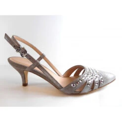 K&S Nu Pied 91 45530 Taupe Argent Bout Pointu
