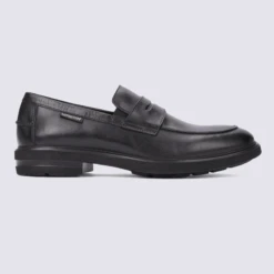 Loafer Pour Homme Mephisto En Cuir Lisse Noir