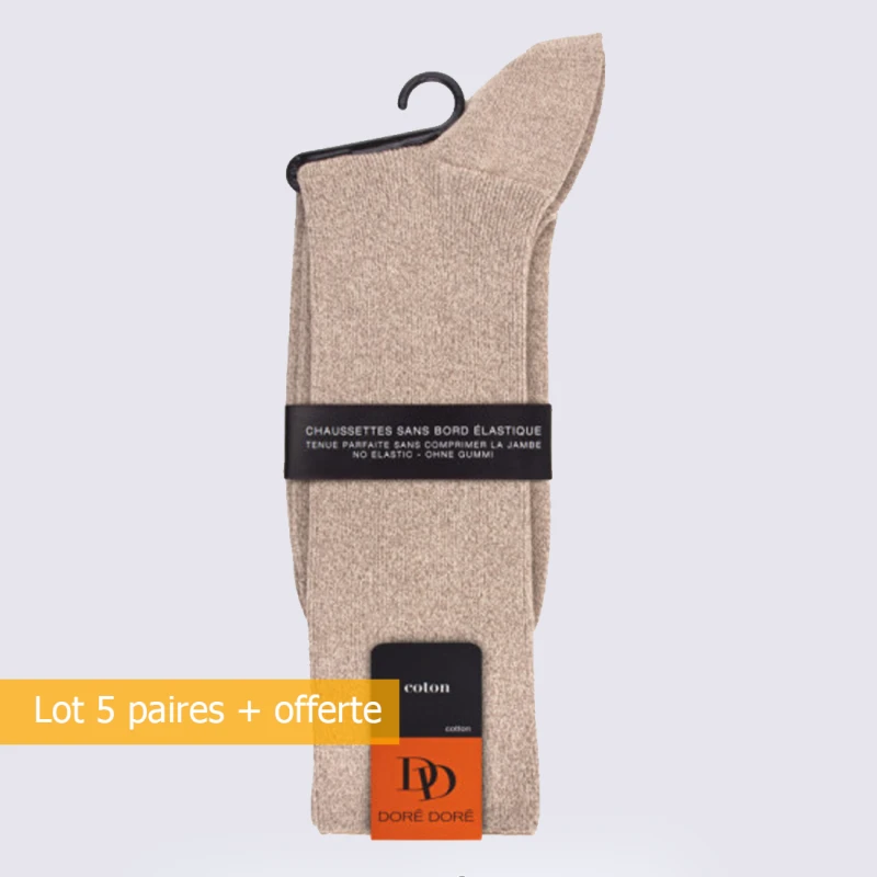 Lot De Chaussettes Doré Doré, Lot Chaussettes Confortables Homme En Coton Cordage – Image 3