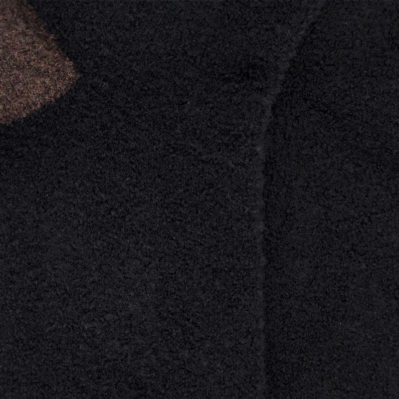 Mi-bas Doré Doré, Mi-bas En Laine Polaire Femme Noir Et Brun – Image 4