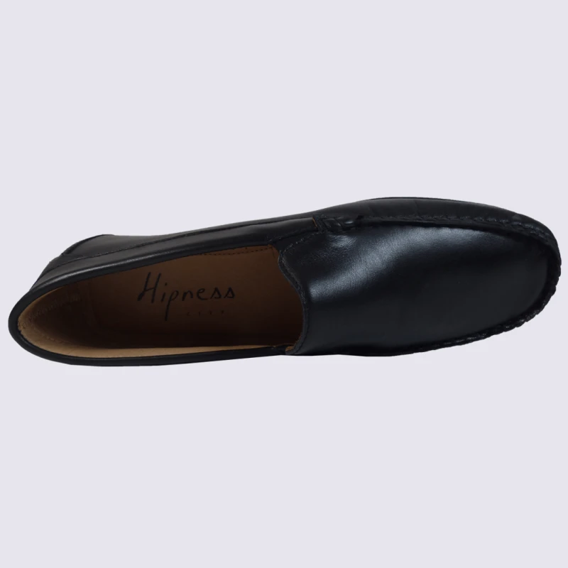 Mocassins Arima, Mocassins Confortables Homme En Cuir Noir – Image 3