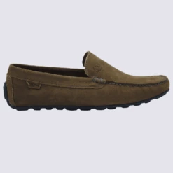 Mocassins Kdopa, Mocassins Tendances Et Confortables Homme En Cuir Kaki
