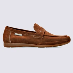 Mocassins Mephisto, Mocassins Tendances Homme En Cuir Velours Brun