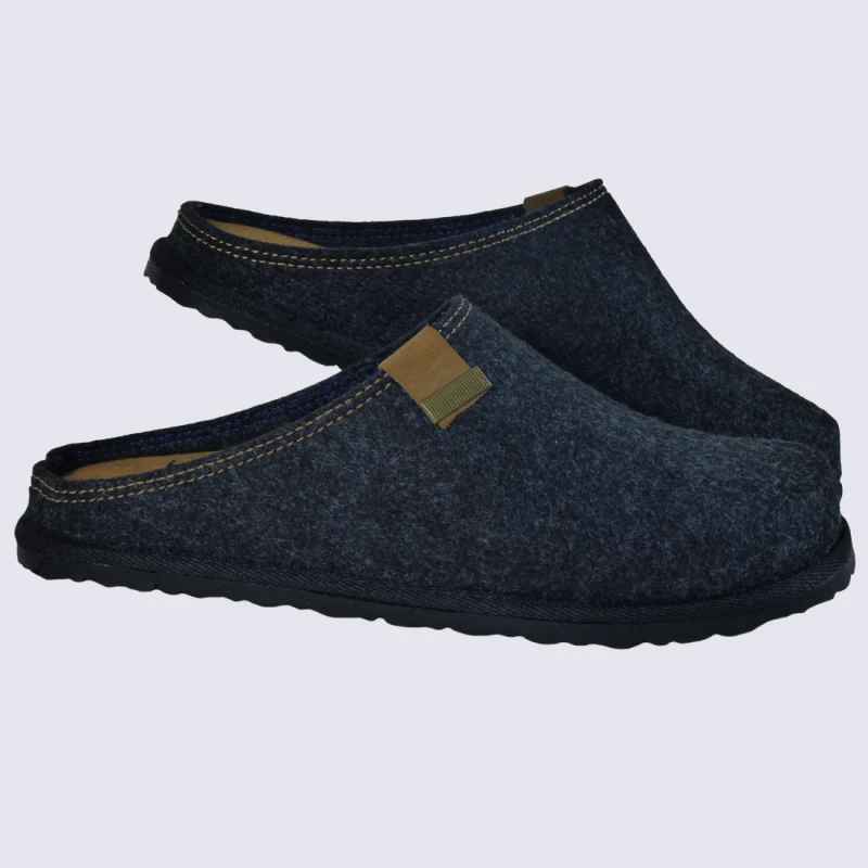 Mules Ara, Mules Confortables Pour Homme En Feutre Anthracite – Image 2