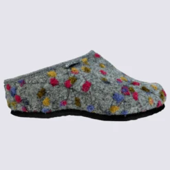 Mules Ara, Mules Hyper Confort Femme En Feutre Gris