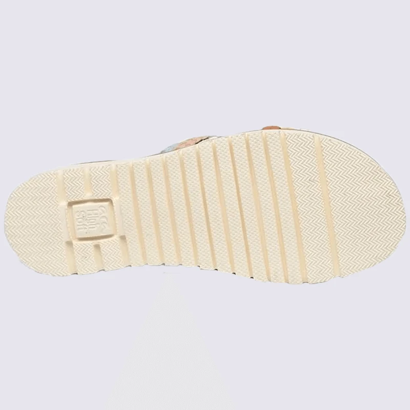 Mules Ara, Mules Tressées Femme En Cuir Arc-en-ciel – Image 4