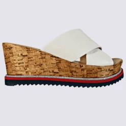 Mules Compensées Ara, Mules Compensées Femme Blanches